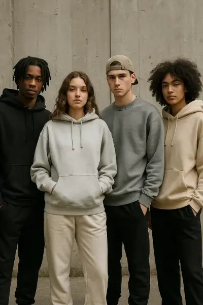 Streetwear — hoodies, tees and urban apparel