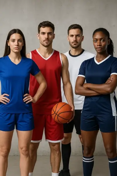 Sportswear — jerseys, track suits and team uniforms